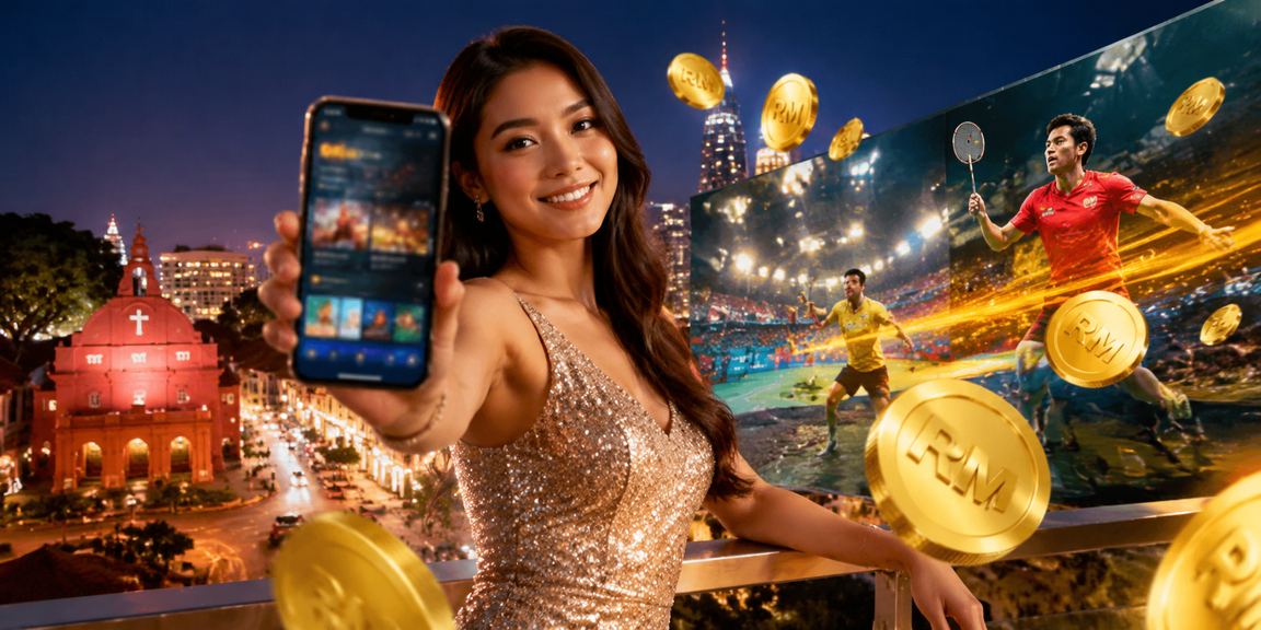 Pengguna bermain kasino dalam talian di Melaka menggunakan telefon